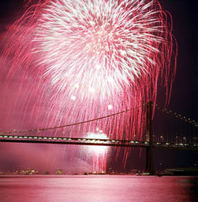 Bay Bridge Fireworks No. 3