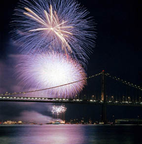 Bay Bridge Fireworks No. 2