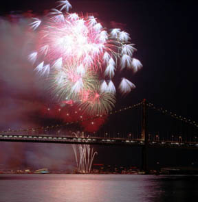 Bay Bridge Fireworks No. 1