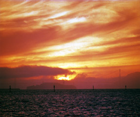 Sunset over Alcatraz