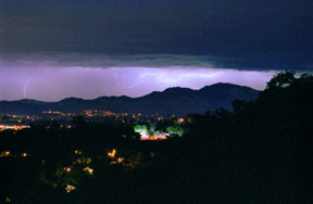 Spider Lightning over Mount Diablo