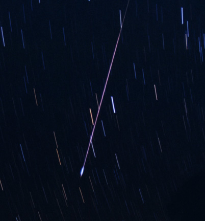 Close-up of a Leonid fireball from the November 18, 2001 meteor storm