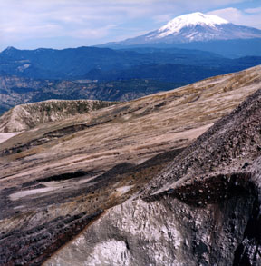 Mount Adams from Inside Mount St. Helens