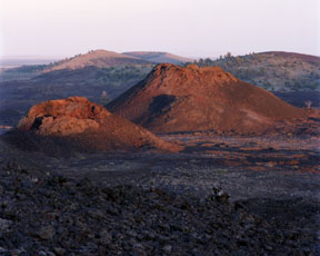 Spatter Cones at Sunset