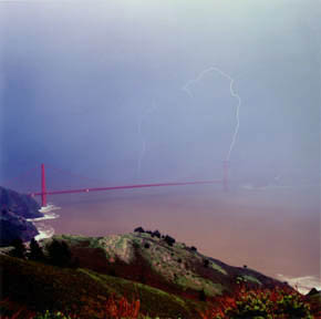 Golden Gate Lightning Strike