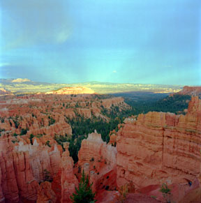 Anticrepuscular Rays, Bryce Canyon