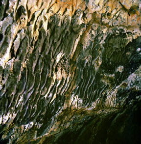 Multicolored Lava Stalactites, Hopkins Chocolate Cave