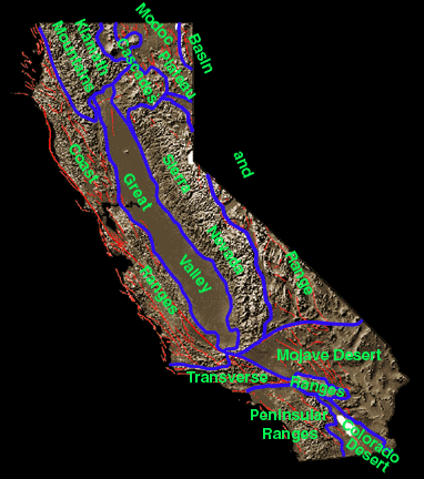 California's Geomorphic Provinces