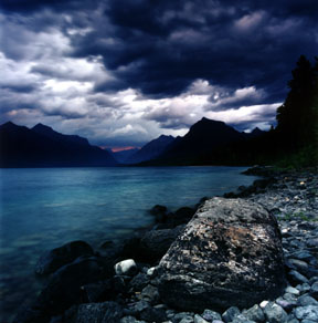 Sunset at Lake McDonald